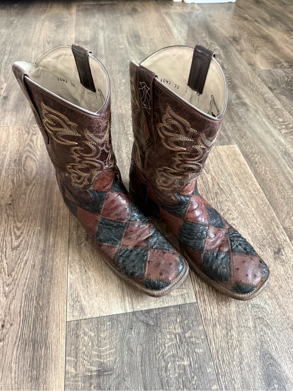 Mens JB DILLON OSTRICH BOOTS